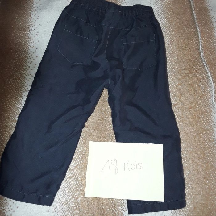 Pantalon bébé fille ou garçon mixte noir 18 mois - photo numéro 2
