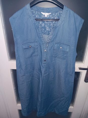 Robe sans manches L en jean style casual chic