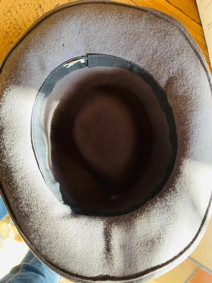 Chapeau feutrine marron - photo numéro 3