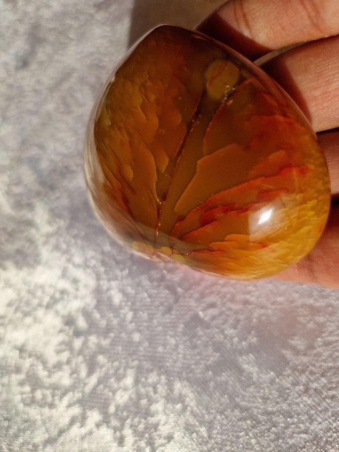Cornaline de Madagascar forme cœur 149g - photo numéro 4