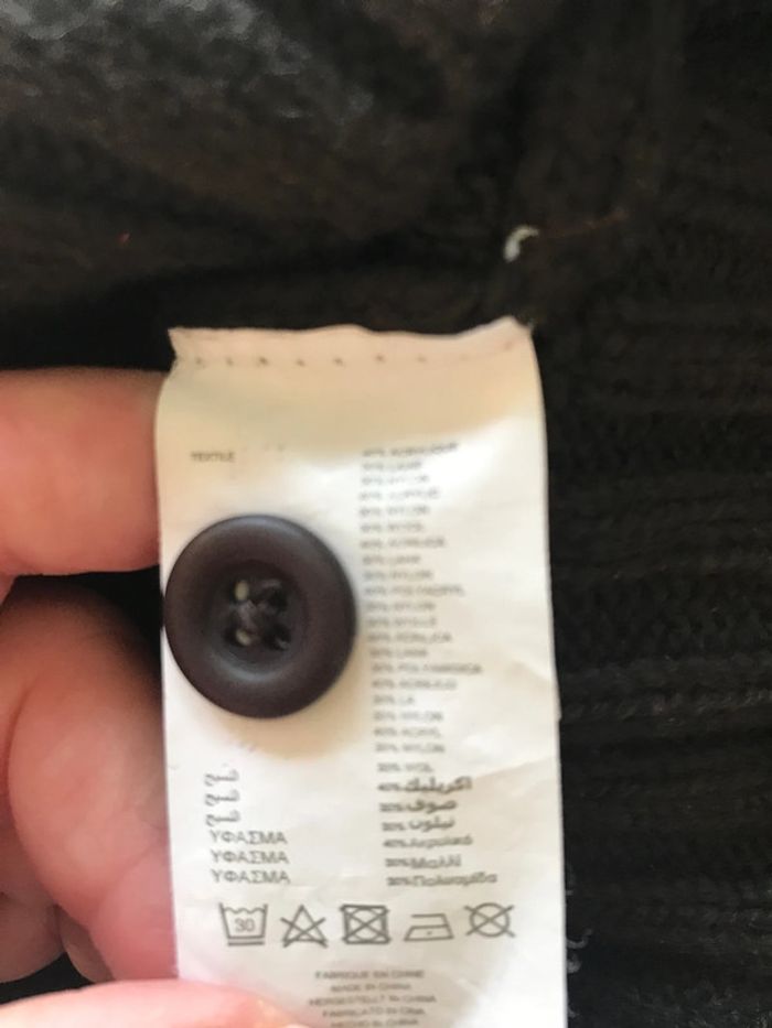DPAM pull taille 12 ans marron et blanc - photo numéro 4