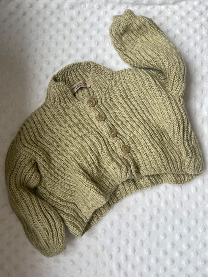 Gilet vert laine