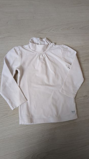 T-shirt col roulé blanc Kid Kanaï 4 ans