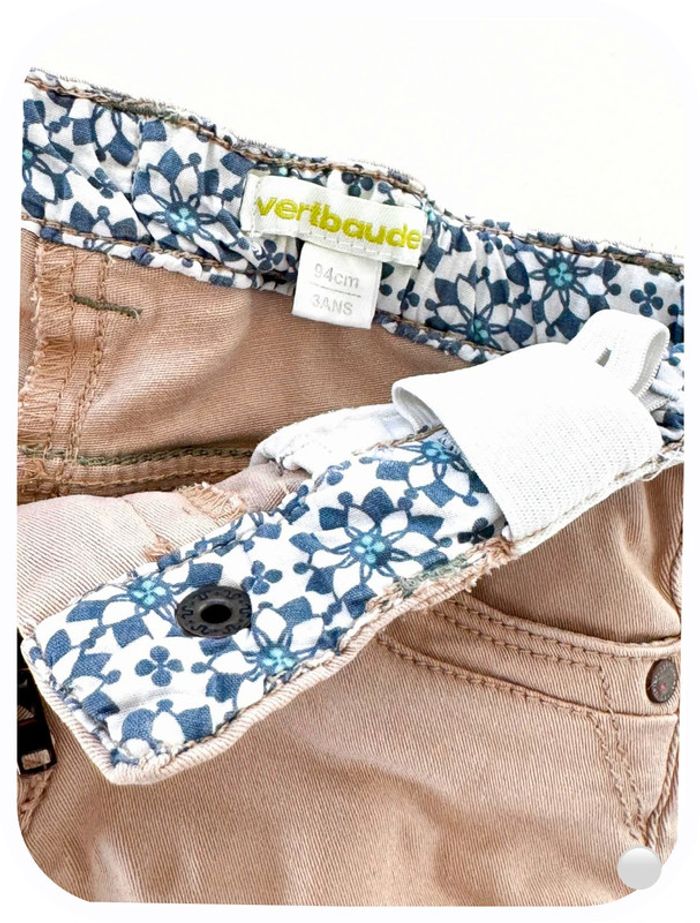 Short beige Vertbaudet Taille 3 ans - photo numéro 4