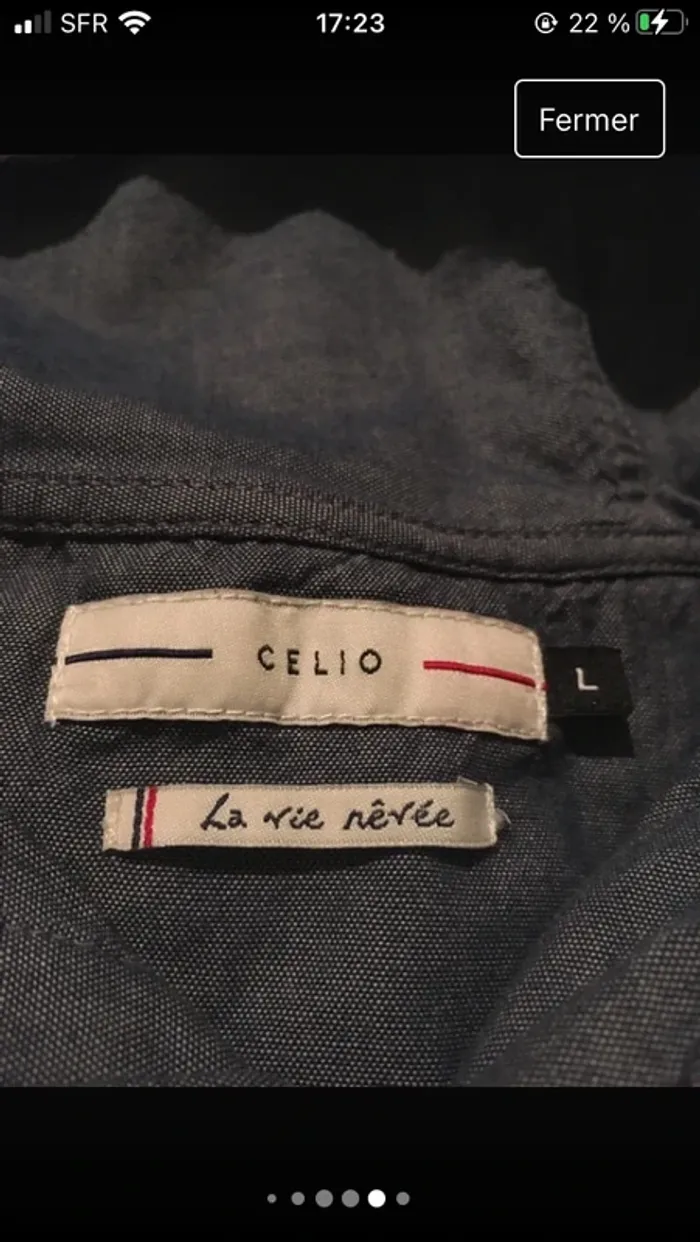 Superbe Marinière homme en L excellent état de la boutique Celio - photo numéro 6