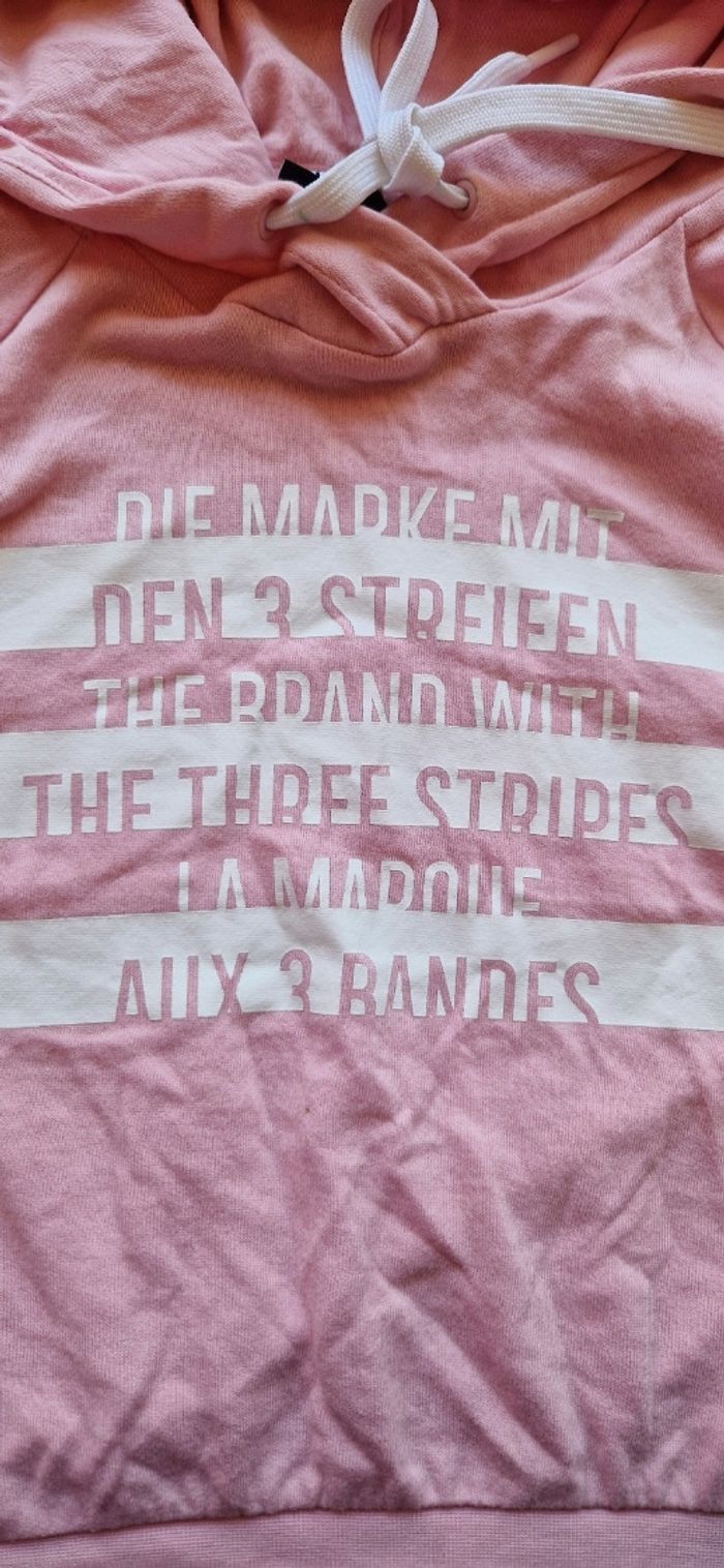 Sweat rose sans manche crop Adidas taille S - photo numéro 4
