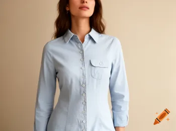 chemisier bleu ciel en lin Taille 1 Sud Express neuf