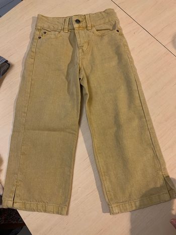 Jeans moutarde large Kiabi