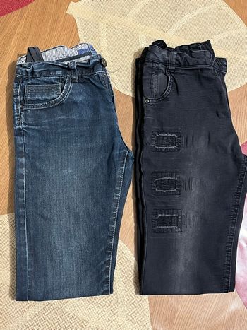 Lot 2 Jeans garçon Okaïdi / Orchestra taille 14 ans en TBEG