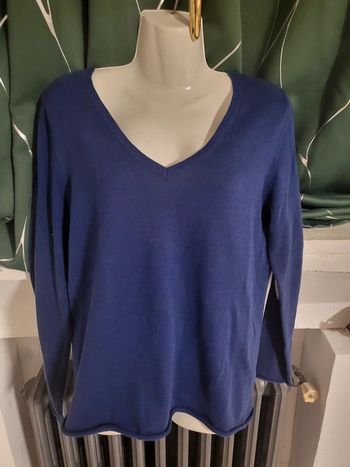 Haut femme bleu style pull jennyfer taille m