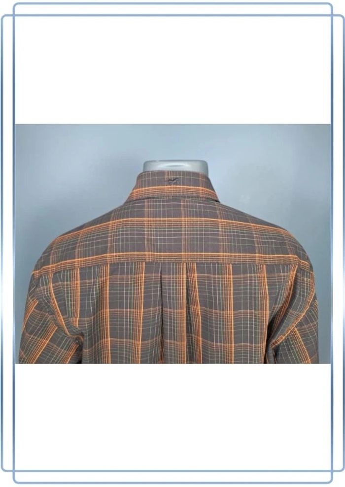 chemise manches longues formen a carreaux / homme taille M / full broderie (407) - photo numéro 8