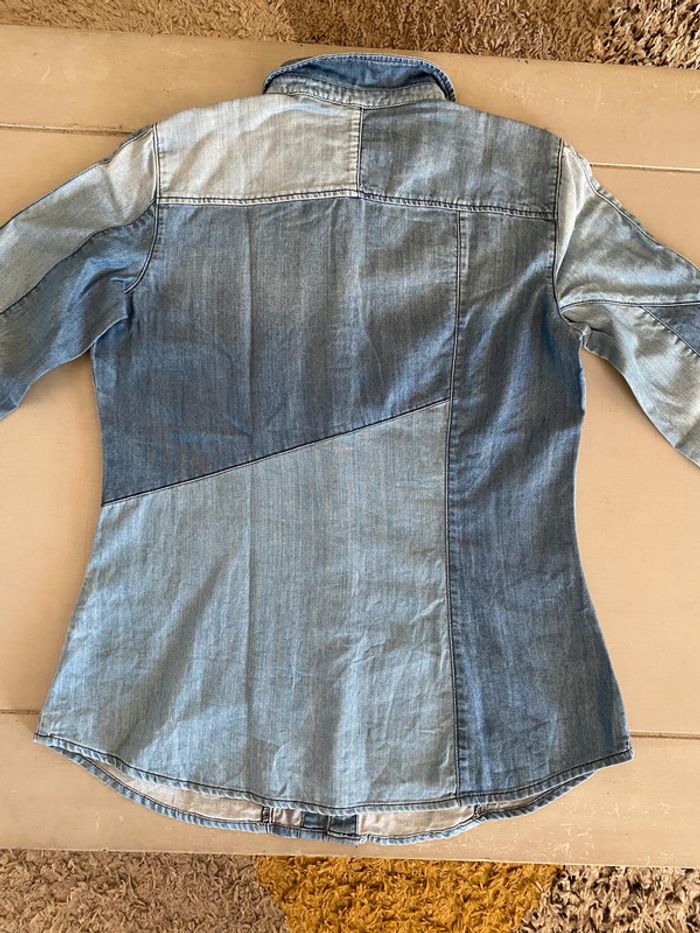Chemise en jeans Esprit Denim bleue denim taille M - photo numéro 17