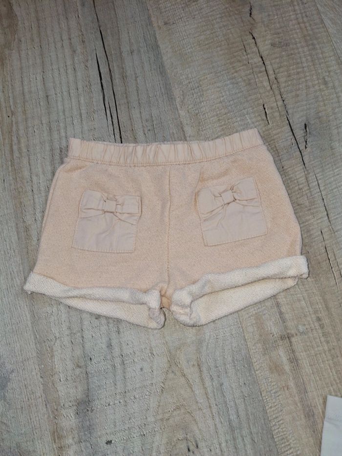 Short beige fille 9 mois