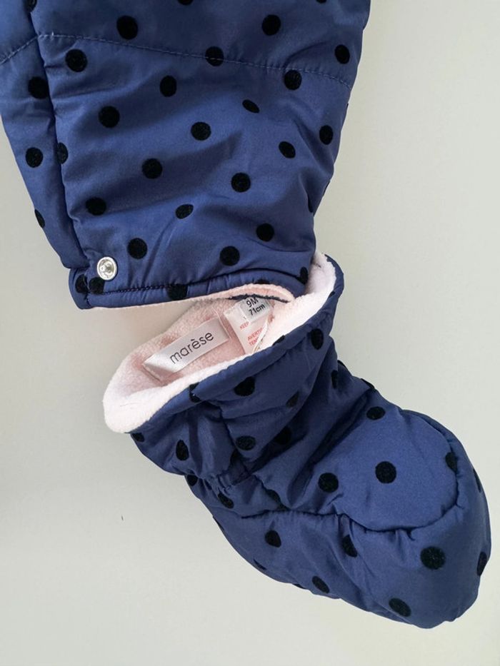 Combinaison hiver bleu marine Marese Taille 9 mois - photo numéro 3