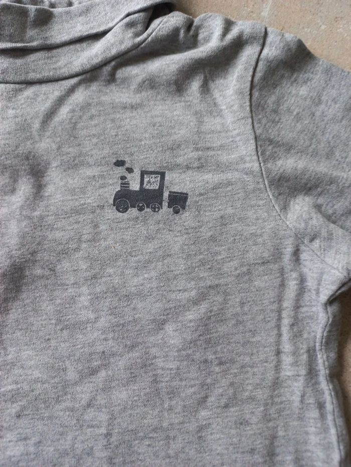 Tee-shirt manches longues gris In extenso 2 ans - photo numéro 2