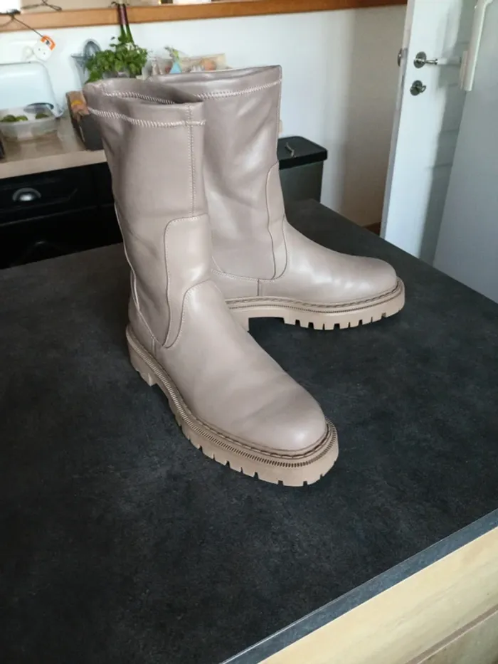 Bottines beiges de chez H et M