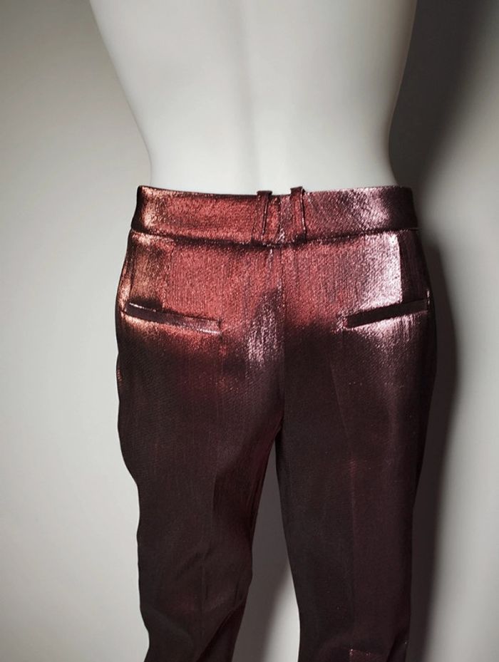 Pantalon Promod taille 36 coupe cigarette métallisé - photo numéro 5