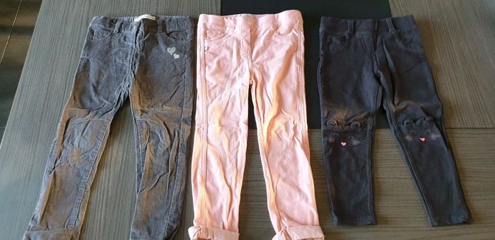 3 pantalons slim 36 mois