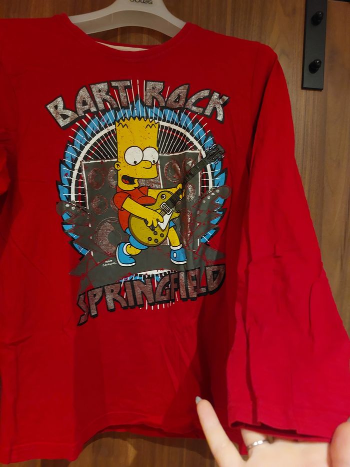 T-shirt manche longue Bart Simpson - photo numéro 3