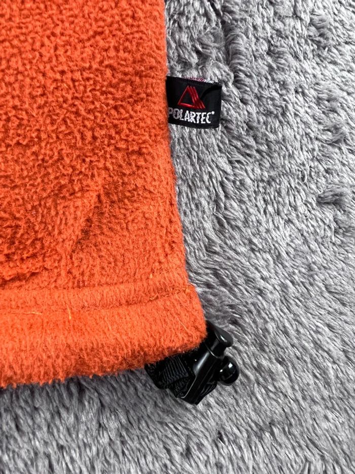 Pull polaire Timberland orange avec logo brodé – Taille XS (taille grand) - photo numéro 15