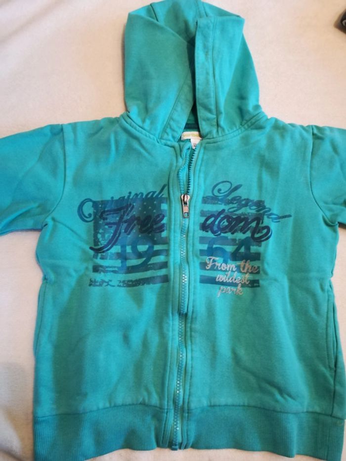 Sweat zippé à capuche Vert Baudet 6 ans - photo numéro 2