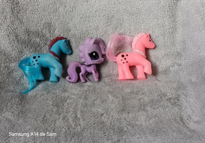 Lot de 3 poneys