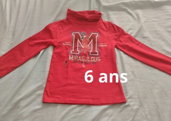 Col roulé Miraculous taille 6 ans