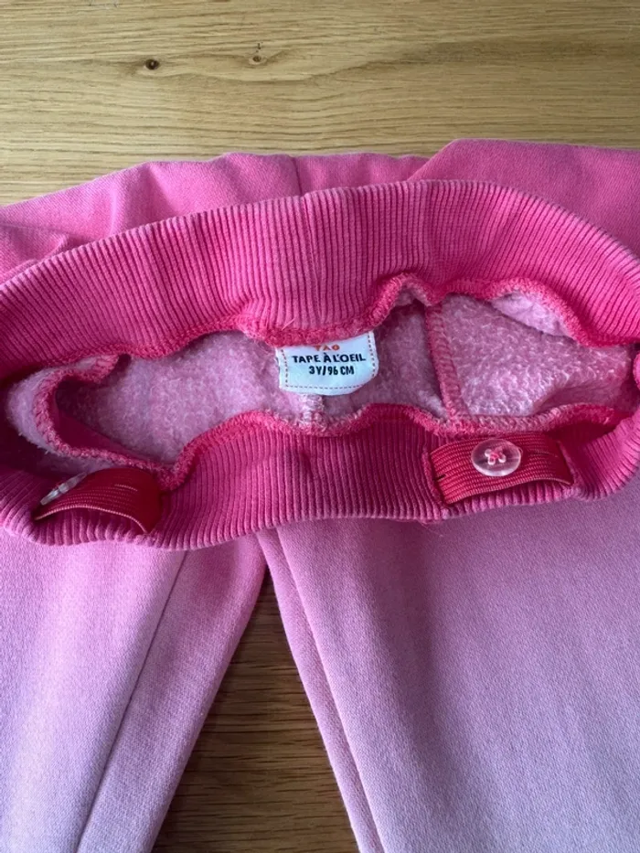 Ensemble jogging 3 pièces dégradé de rose - Taille 3 Ans - photo numéro 17