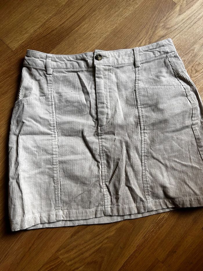 Mini jupe velours mango taille M