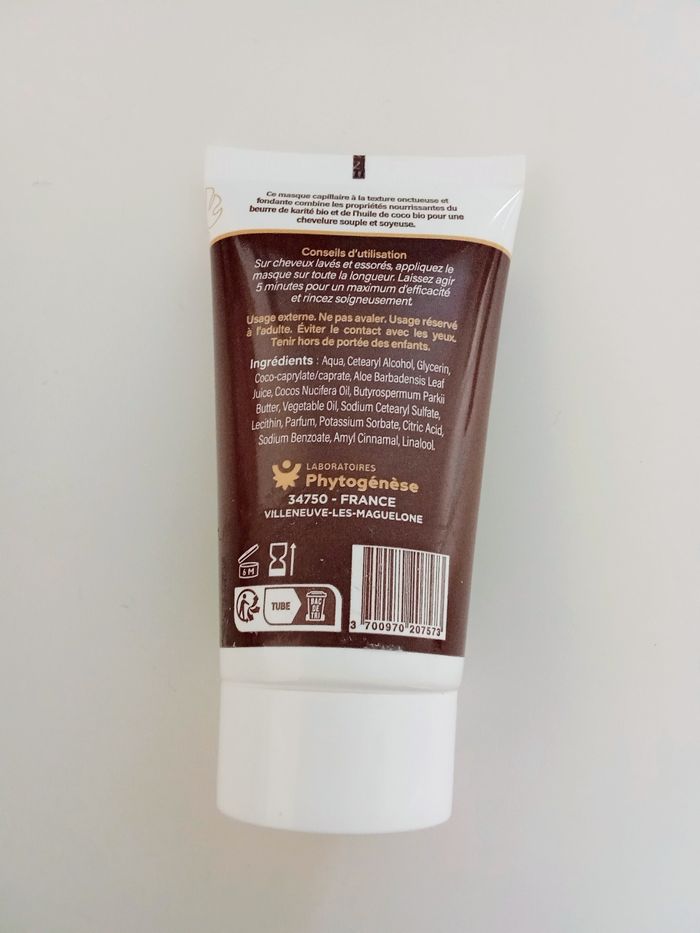 Masque Cheveux Corème Paris - Beurre de Karité & Coco Bio - 50ml - NEUF - photo numéro 4