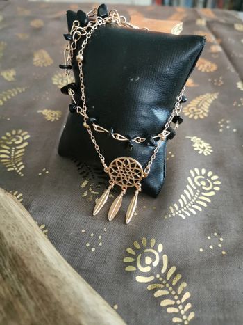 Double bracelet de cheville attrape rêve