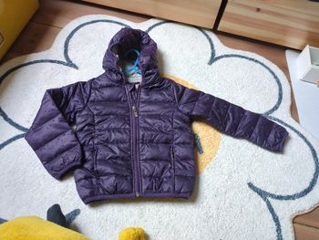 Doudoune violet étoiles 5 ans Lisa rose