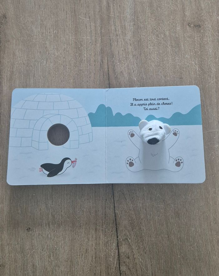 Grand livre marionnette L'ours Flocon - photo numéro 7