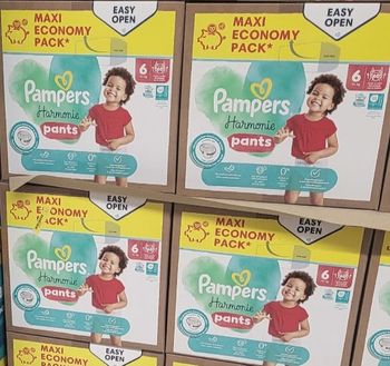 Couches  Pampers, harmonie pants T.6