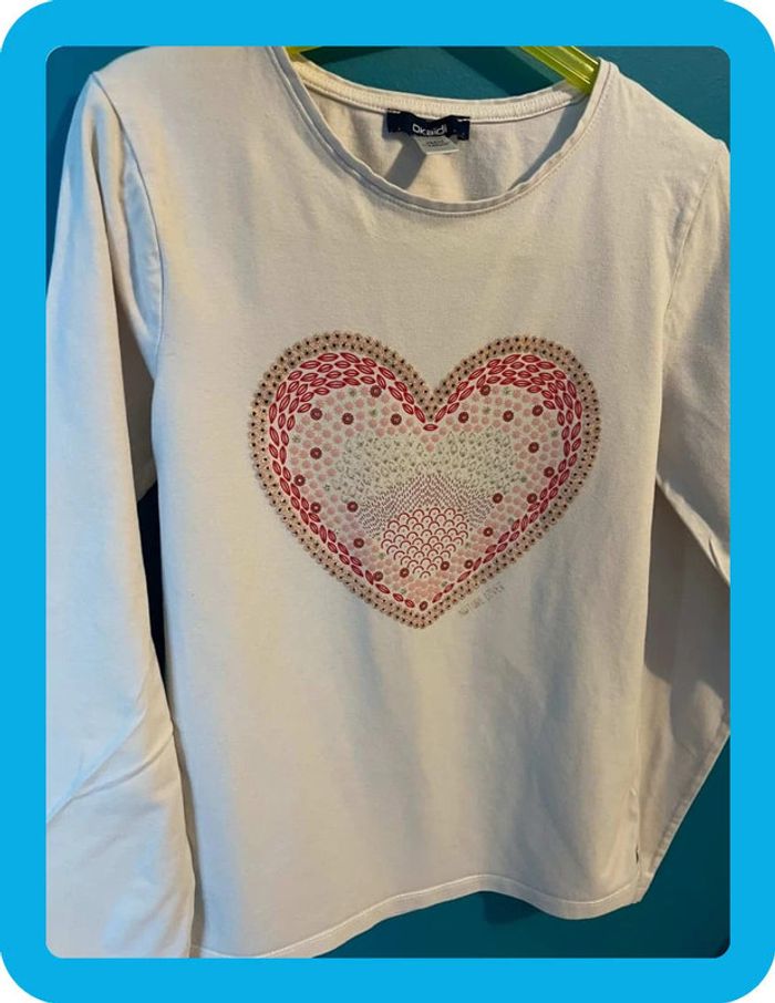 Joli t-shirt manches longues 10 ans okaïdi