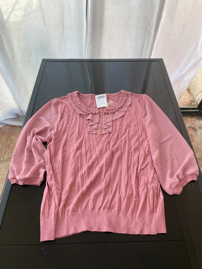 Très joli T-shirt, léger de la marque Afibel, en taille 46 48