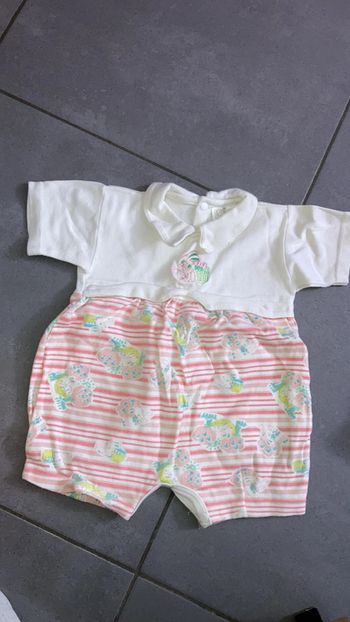Combinaison barboteuse grenouillère vêtement bébé fille 12 mois 1 an