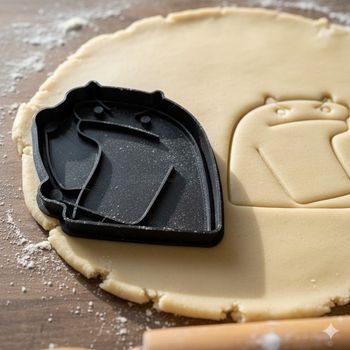 Emporte-pièce Flork original pour biscuits et pâtisseries maison - 8 cm