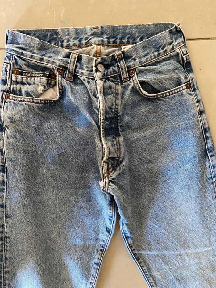 Jeans vintage Chevignon bleu W 29 US soit 36 France - photo numéro 10