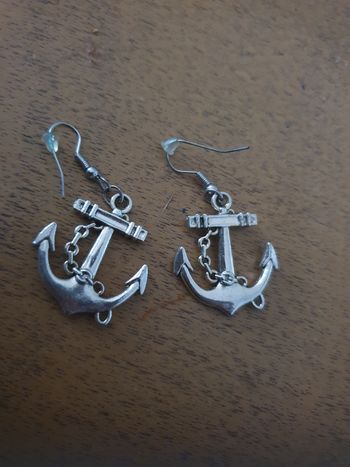Boucles d'oreilles ancre