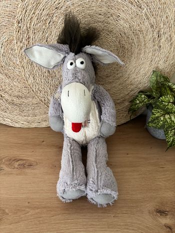 Doudou âne gris blanc zarbidet zarby