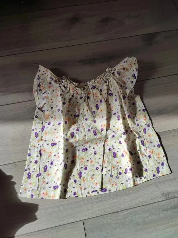 Ensemble vêtements fait main 9 mois robe tunique t-shirt très bon état - photo numéro 4