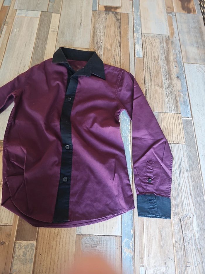 Chemise longue manche garçon taille 10 ans sans marque - photo numéro 2