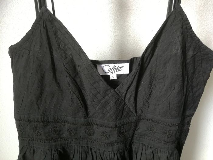 Tunique haut Colin t L noir neuf, coton - photo numéro 2