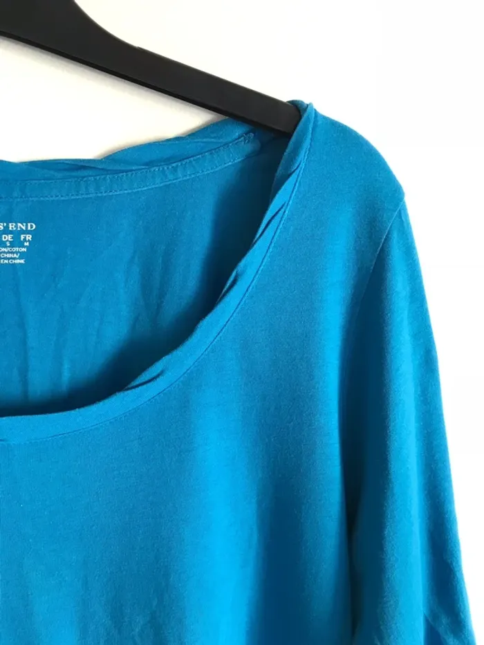 T-shirt manches courtes bleu Lands’end taille S - photo numéro 4