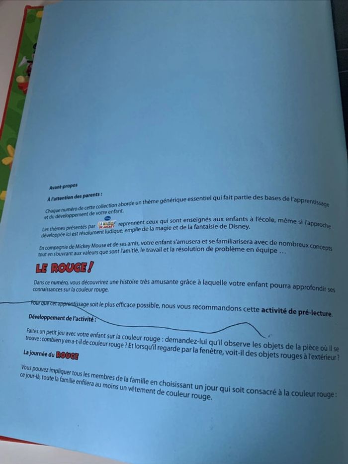 Livre Enfant La maison de Mickey n°11 - Le Rouge ! Disney Junior - Altaya - photo numéro 4