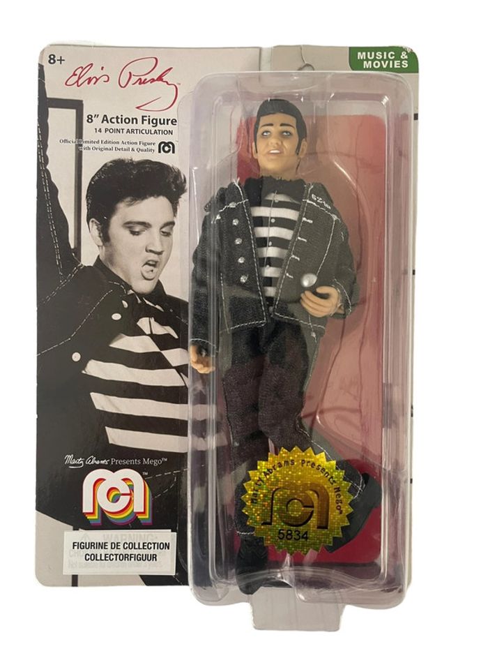 Figurine Mego Music & Movies Elvis Presley 8’´ Action figure neuf