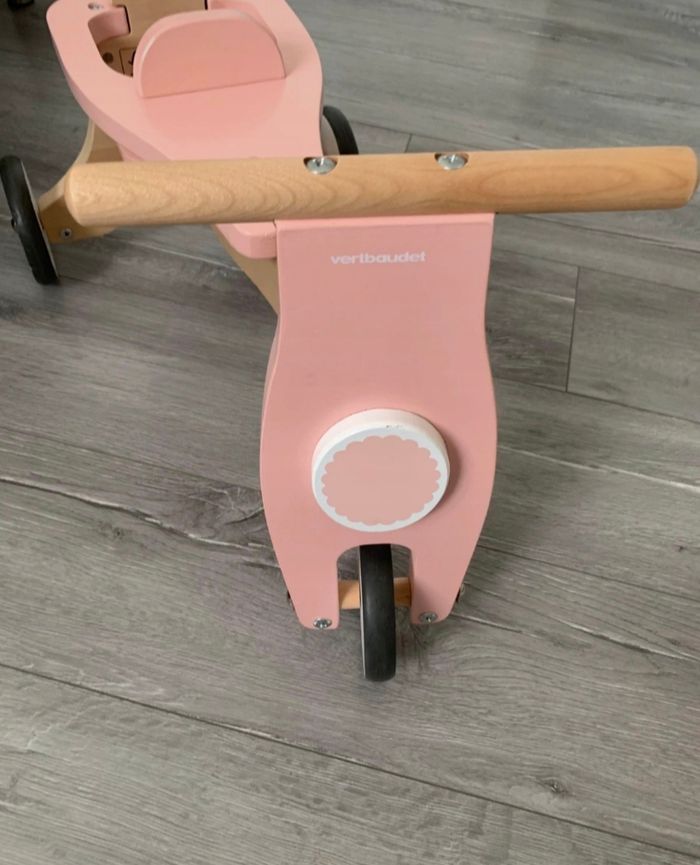 Tricycle / porteur en bois Vertbaudet - photo numéro 2