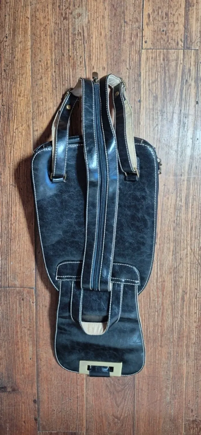 Sac David Jones vintage cuir - photo numéro 4