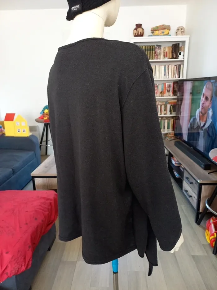 Pull femme noir et blanc T48 - photo numéro 5